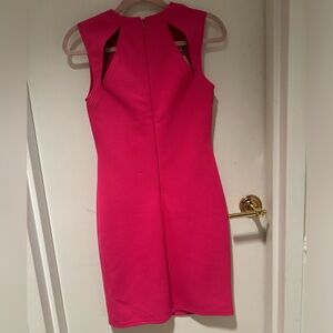 Hot pink stretch dress